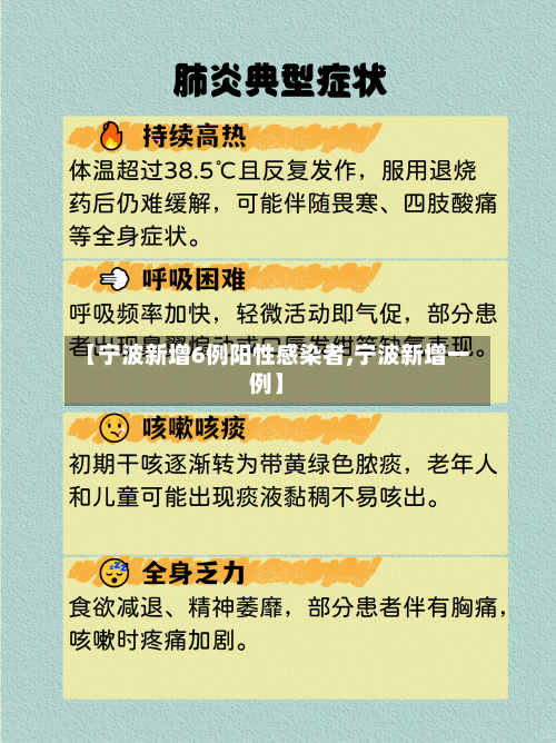 【宁波新增6例阳性感染者,宁波新增一例】