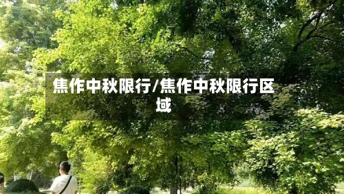 焦作中秋限行/焦作中秋限行区域-第3张图片